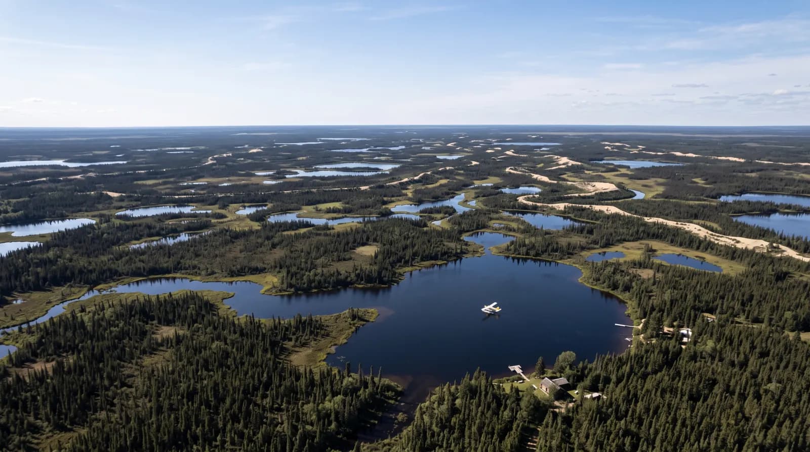Boreal landscape of the Athabasca Basin, Saskatchewan, where the Dufferin uranium project is located